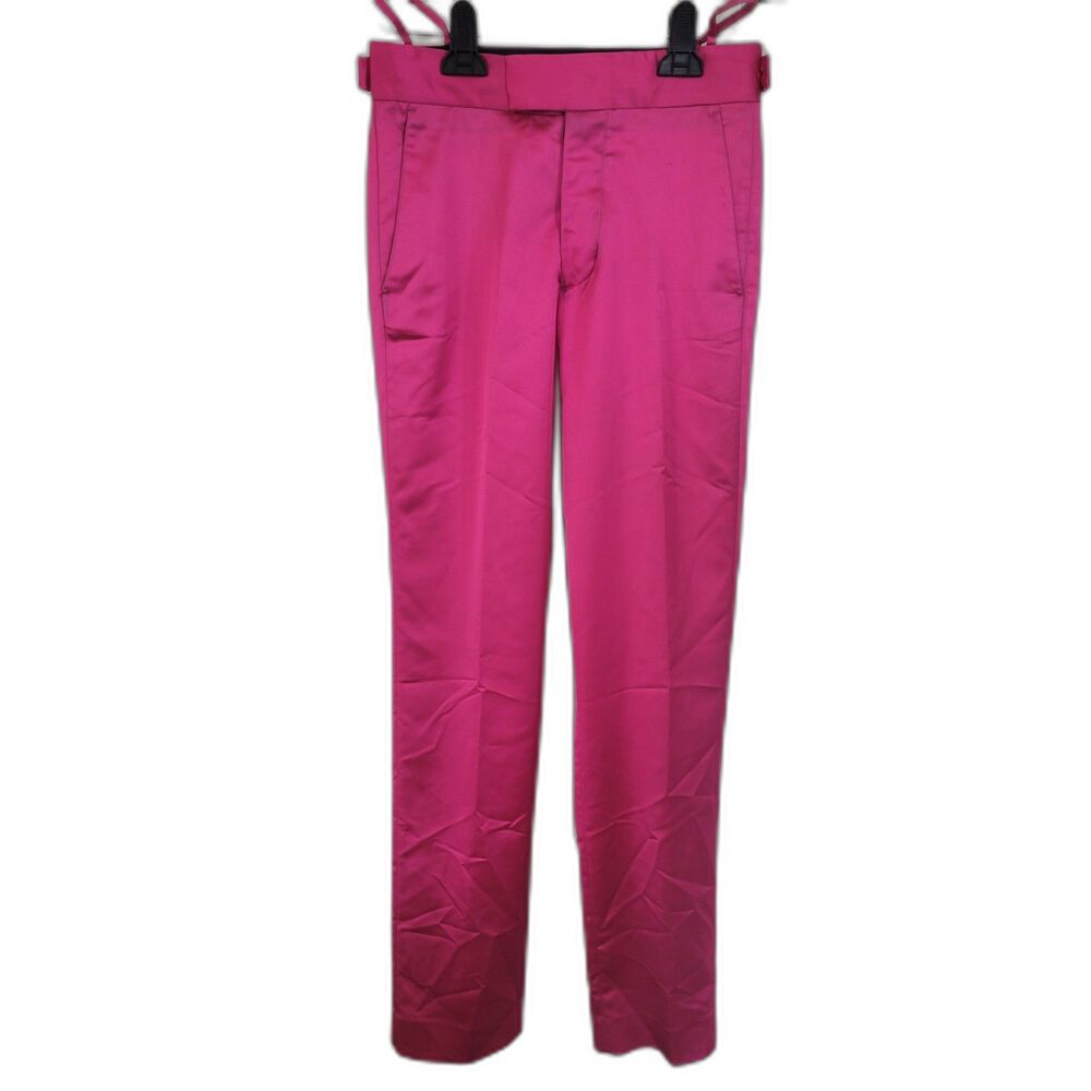 RTA Maren Fuchsia Pink Straight Button Fly Barbie Pants